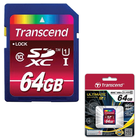 Карта памяти sdxc 64 гб transcend