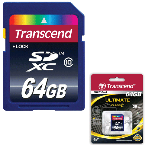 Карта памяти 64 гб transcend sdxc