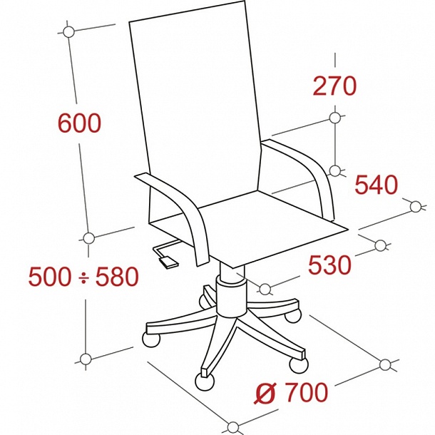 Кресло руководителя echair 515 ml