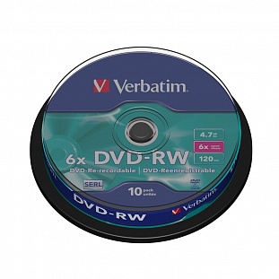   Verbatim DVD-RW 4,7Gb 4 B/10 43552