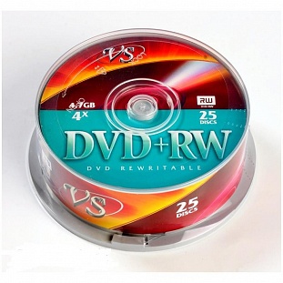   VS DVD+RW 4,7GB 4x Cake/25