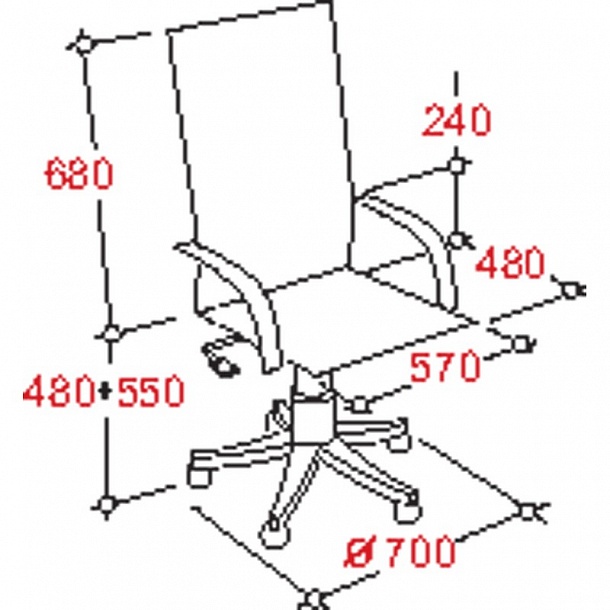 Кресло руководителя echair 515 ml