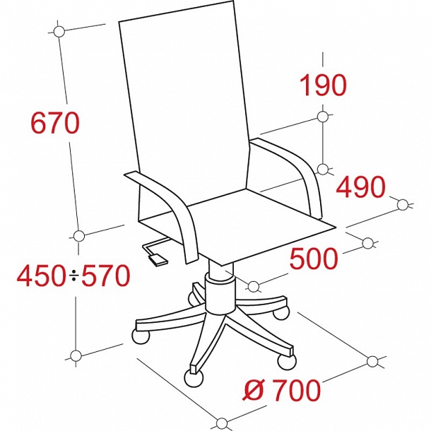 Кресло echair 624 ttw