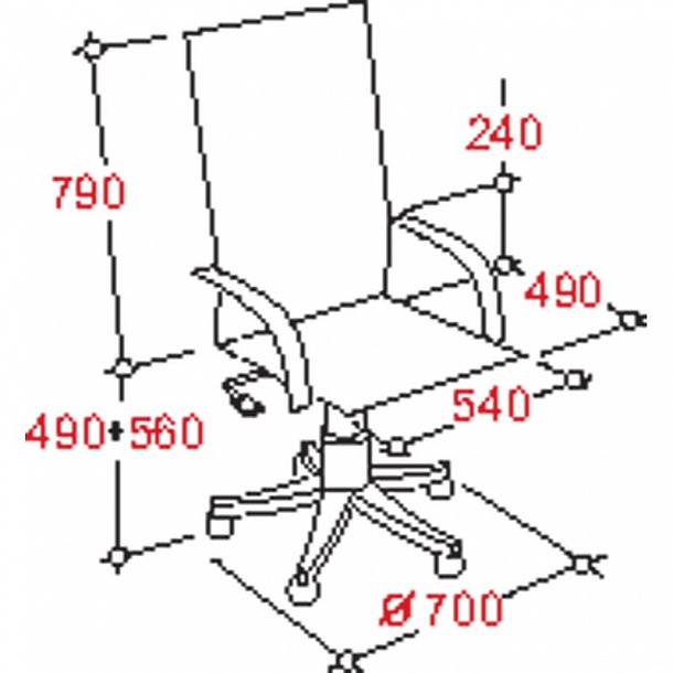 Кресло echair 516 rt