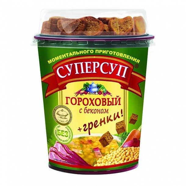 Суперсуп куриный с гренками