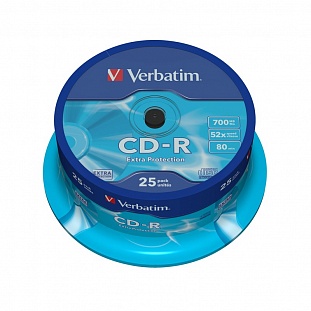   Verbatim CD-R 700Mb 52x Cake/25 43432 Extra Protect