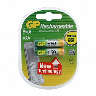  GP 650mAh AAA/R03 NiMh (2 /) G65-2R2