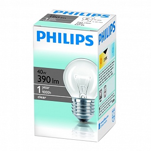 . Philips / 40W E27 CL/P45 (10/100)